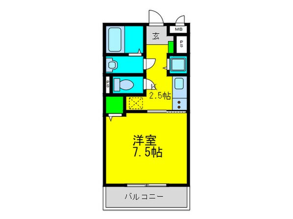 メゾンクルーズの物件間取画像